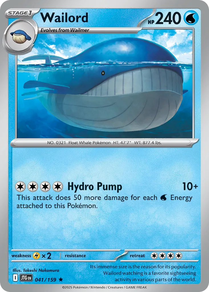 Wailord from SV09: Journey Together - Pokemon