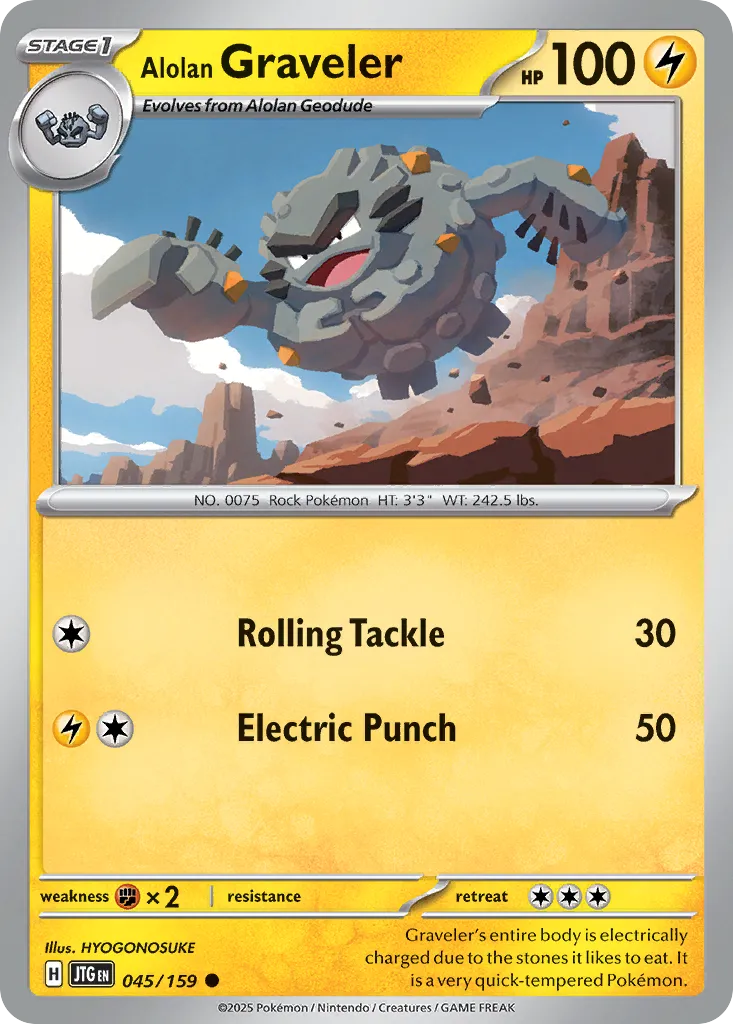 Alolan Graveler — SV09: Journey Together — Pokémon