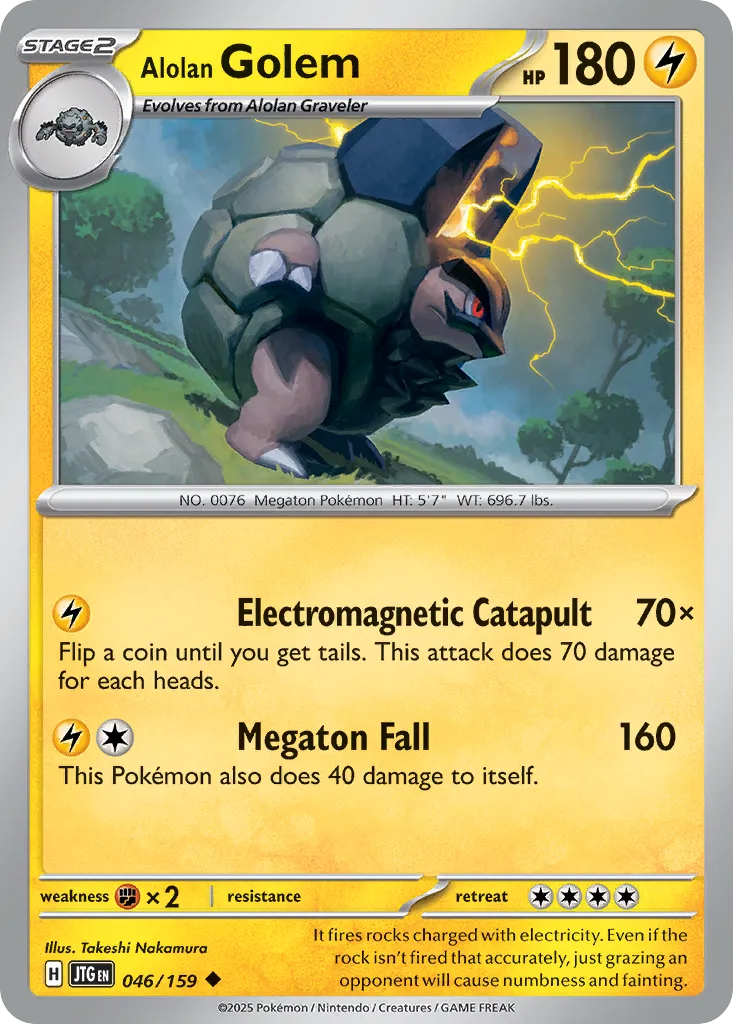 Alolan Golem — SV09: Journey Together — Pokémon