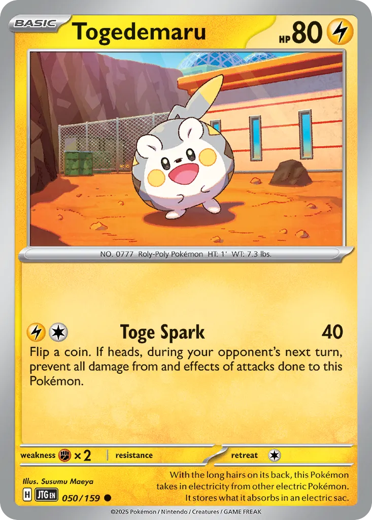 Togedemaru — SV09: Journey Together — Pokémon