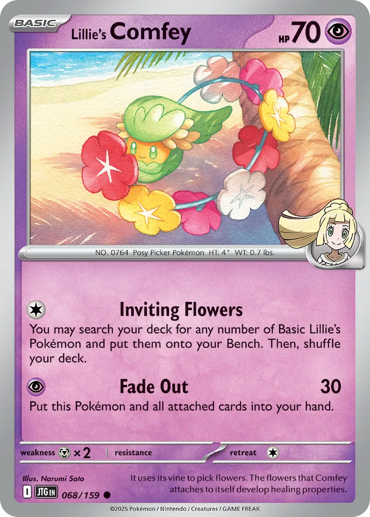 Lillie's Comfey — SV09: Journey Together — Pokémon