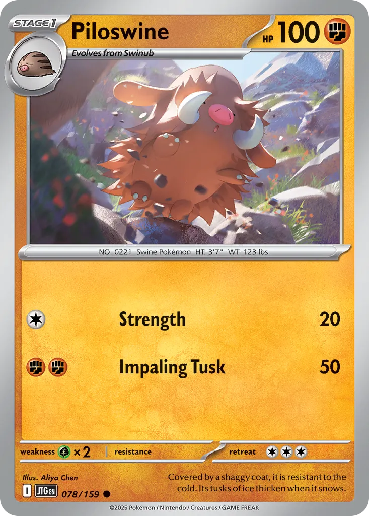 Piloswine — SV09: Journey Together — Pokémon
