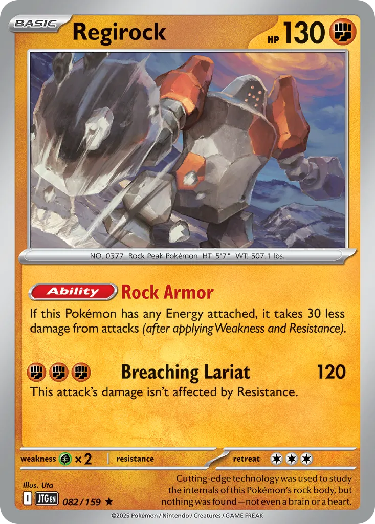 Regirock — SV09: Journey Together — Pokémon