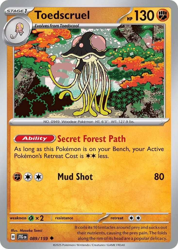 Toedscruel — SV09: Journey Together — Pokémon