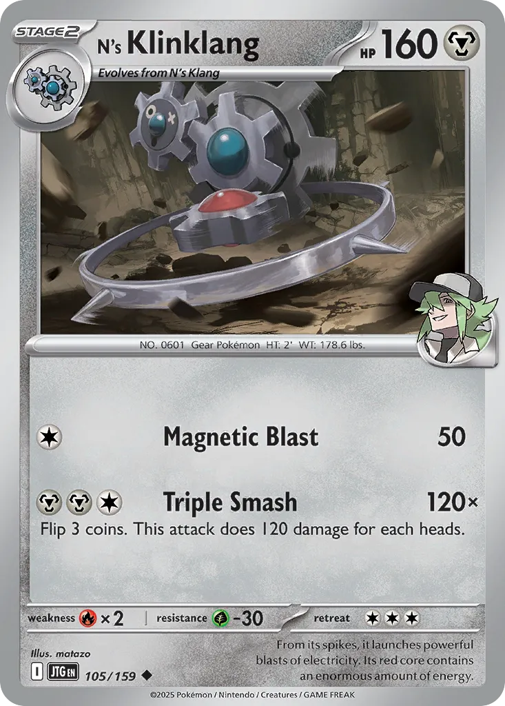 N's Klinklang — SV09: Journey Together — Pokémon