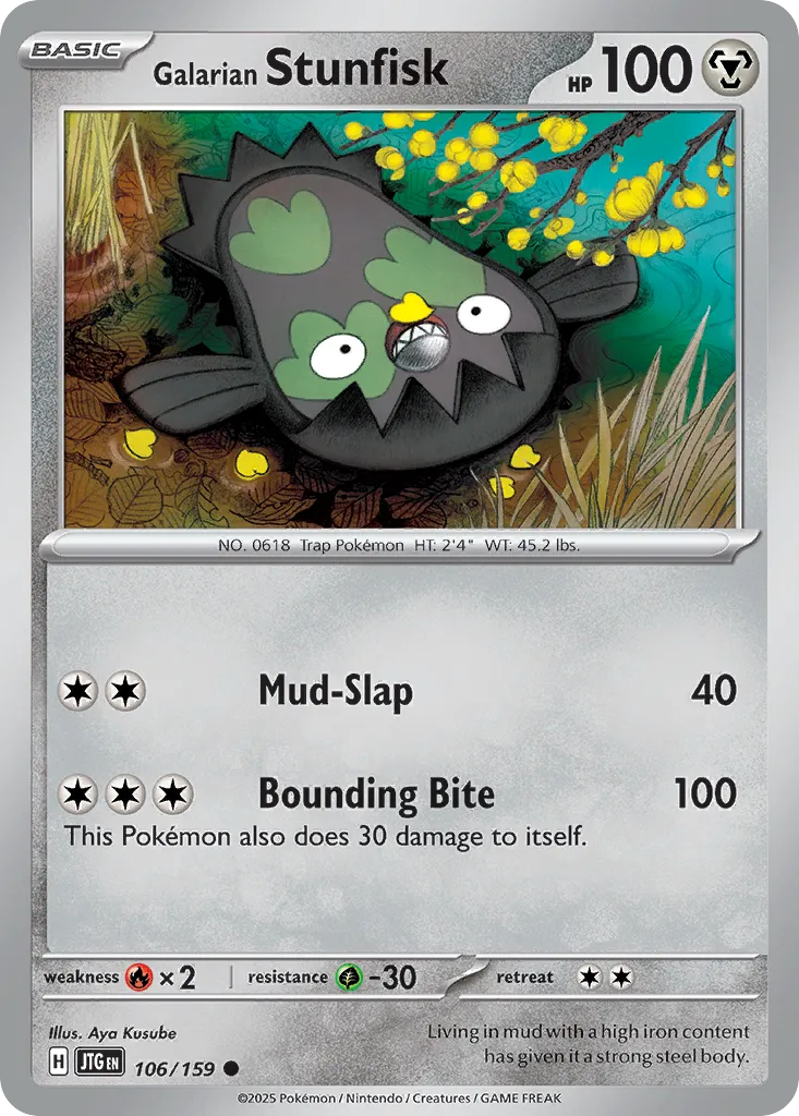 Galarian Stunfisk — SV09: Journey Together — Pokémon
