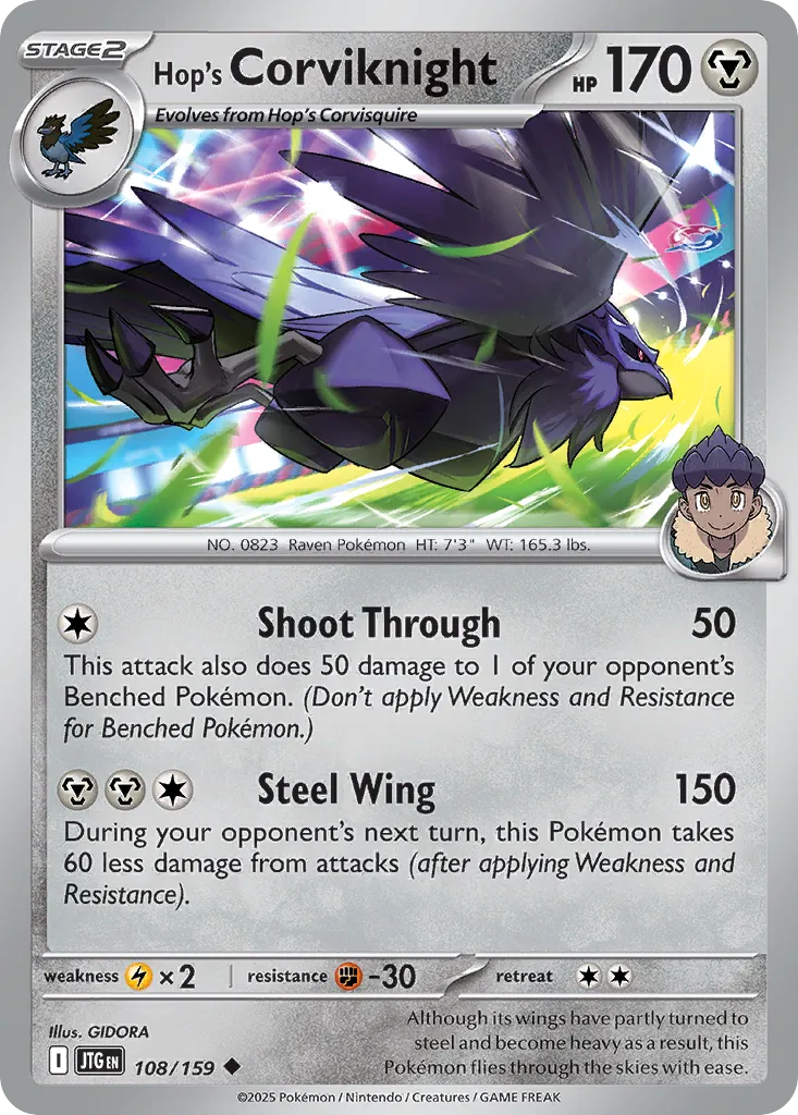 Hop's Corviknight — SV09: Journey Together — Pokémon