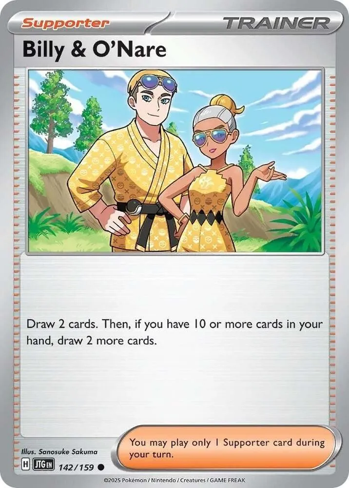Billy & O'Nare — SV09: Journey Together — Pokémon