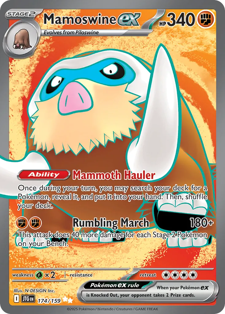 Mamoswine ex — SV09: Journey Together — Pokémon