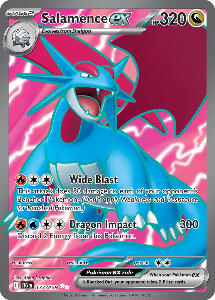 Salamence ex — SV09: Journey Together — Pokémon