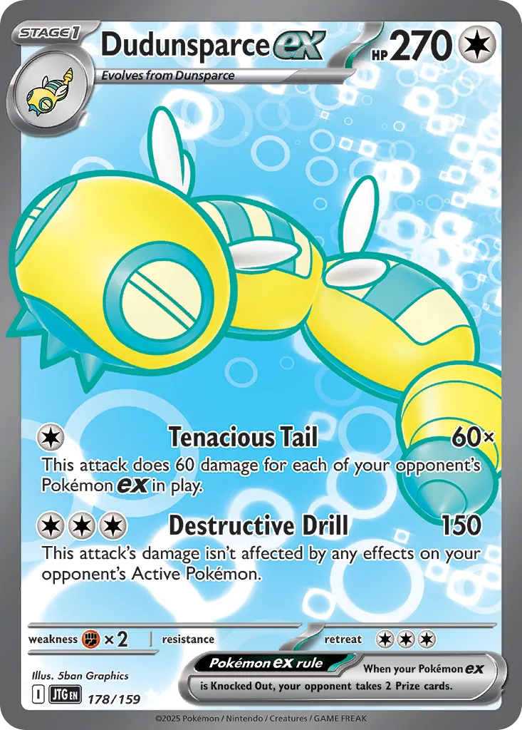 Dudunsparce ex — SV09: Journey Together — Pokémon