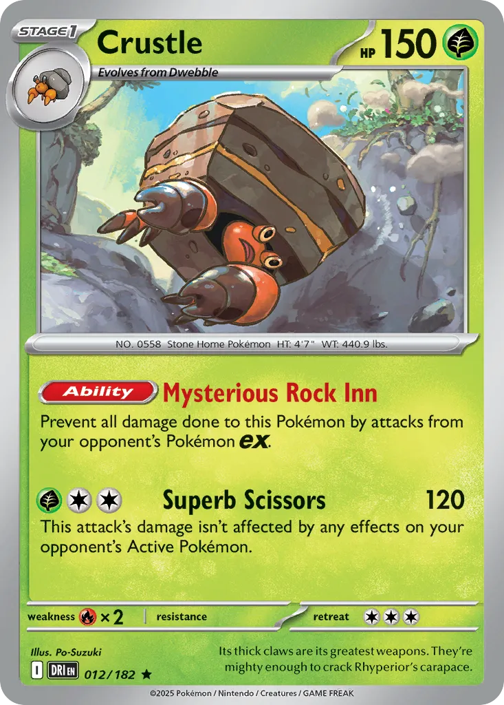 Crustle — SV10: Destined Rivals — Pokémon