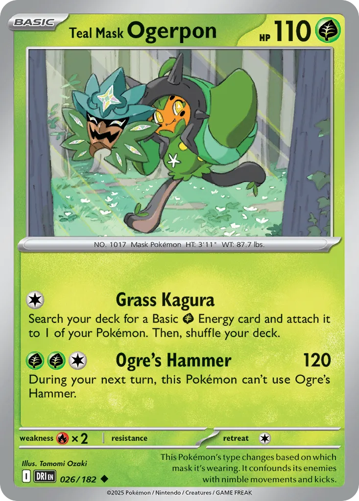 Ogerpon Masque Turquoise — SV10: Destined Rivals — Pokémon