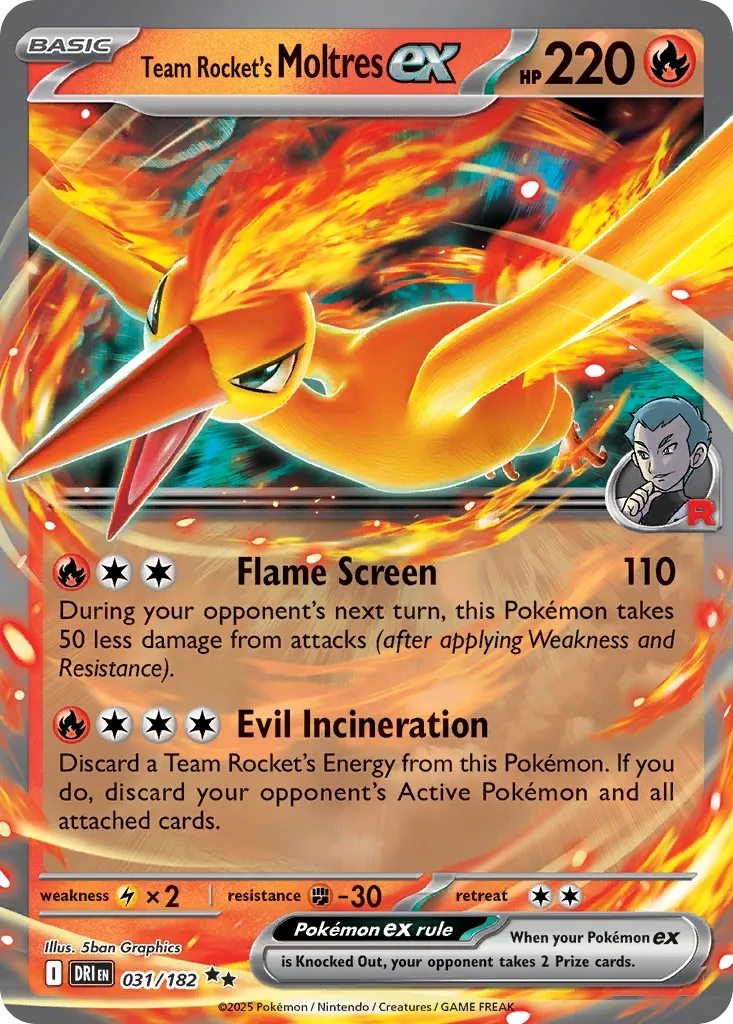 Team Rocket's Moltres ex — SV10: Destined Rivals — Pokémon