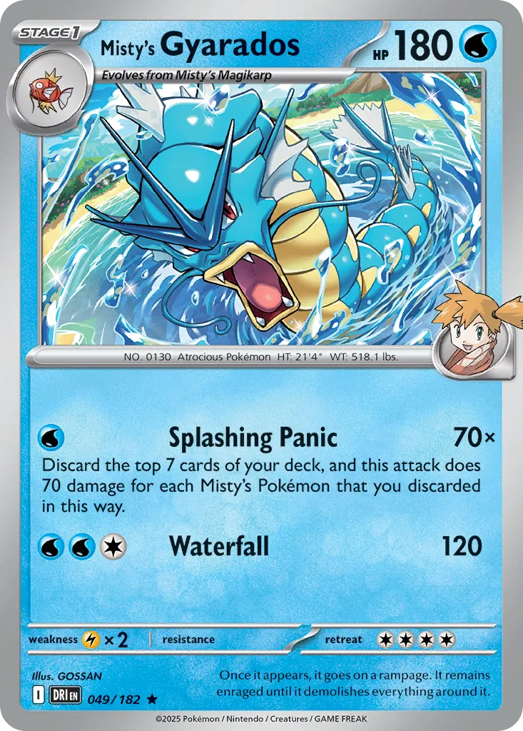 Misty's Gyarados from SV10: Destined Rivals - Pokemon