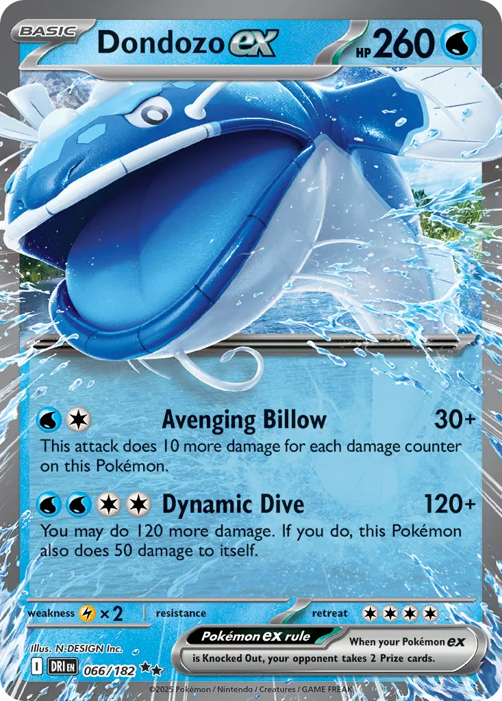 Dondozo ex — SV10: Destined Rivals — Pokémon
