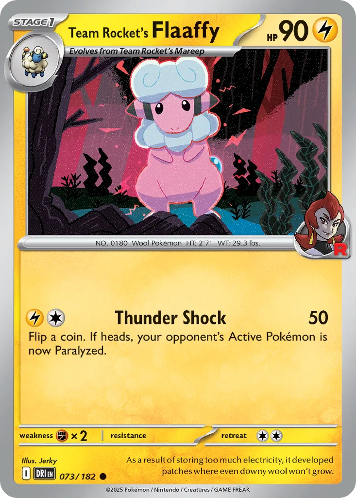 Team Rocket's Flaaffy — SV10: Destined Rivals — Pokémon