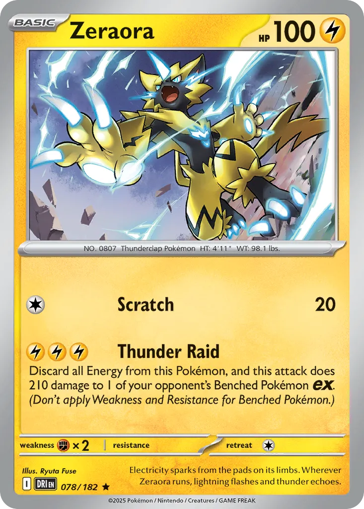 Zeraora — SV10: Destined Rivals — Pokémon