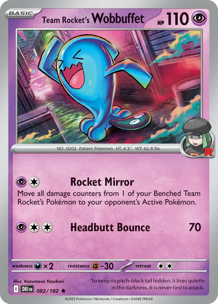 Team Rocket's Wobbuffet — SV10: Destined Rivals — Pokémon