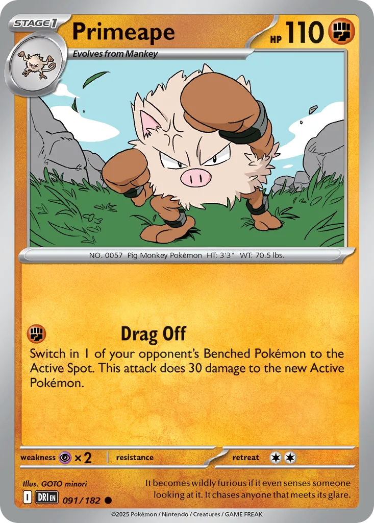 Primeape — SV10: Destined Rivals — Pokémon