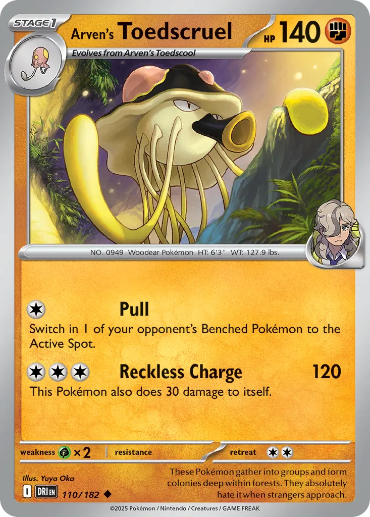 Arven's Toedscruel — SV10: Destined Rivals — Pokémon
