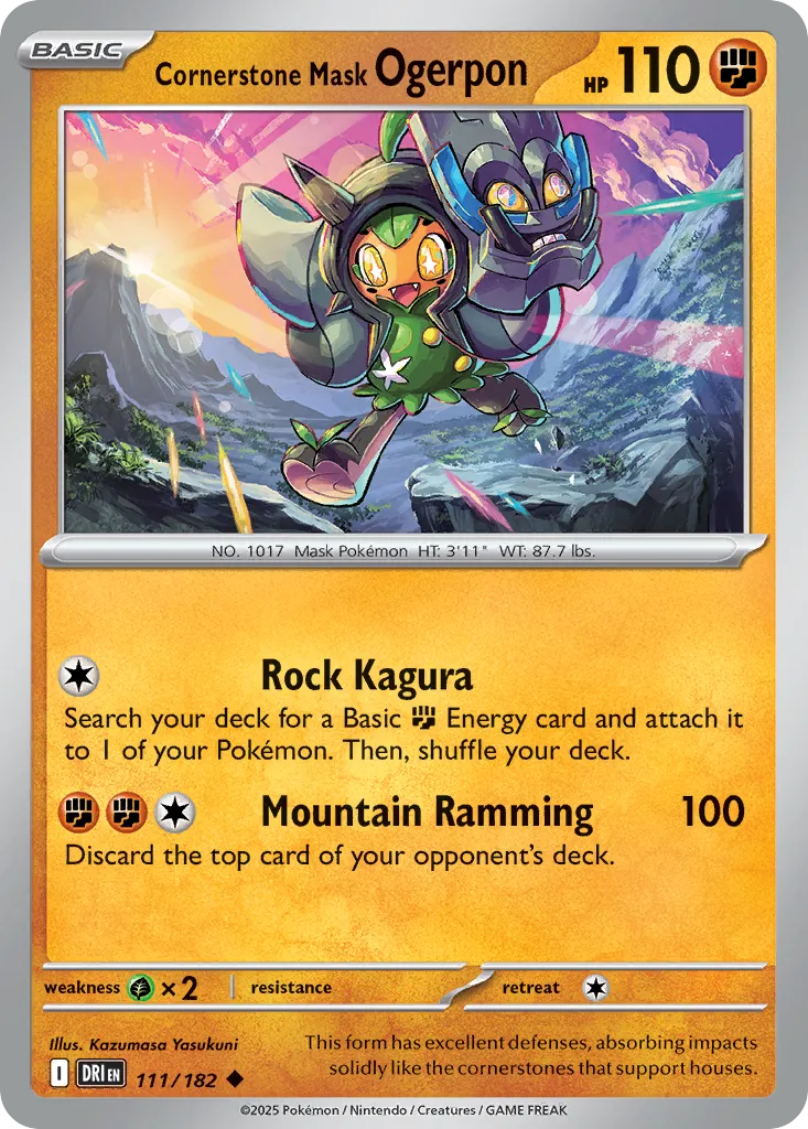 Cornerstone Mask Ogerpon from SV10: Destined Rivals - Pokemon