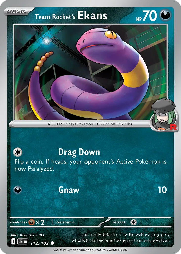 Team Rocket's Ekans — SV10: Destined Rivals — Pokémon