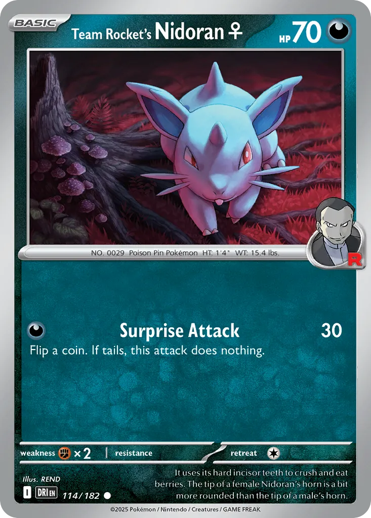 Team Rocket's Nidoran F — SV10: Destined Rivals — Pokémon