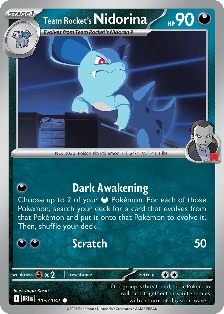 Nidorina de la Team Rocket — SV10: Destined Rivals — Pokémon