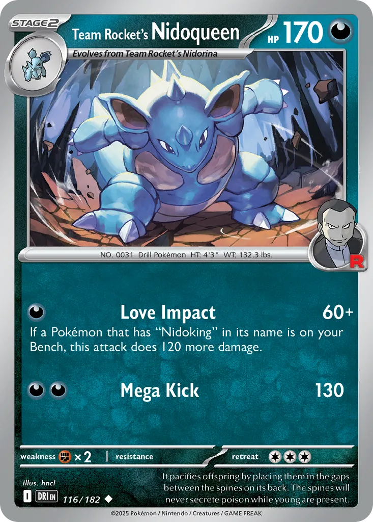 Team Rocket's Nidoqueen — SV10: Destined Rivals — Pokémon