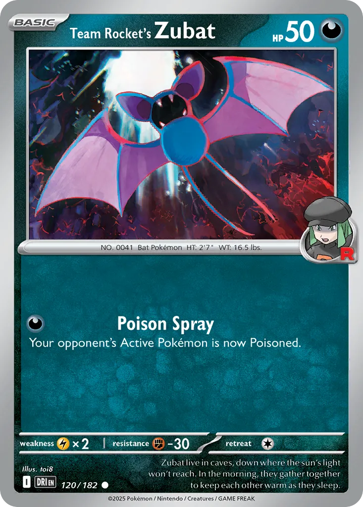 Team Rocket's Zubat — SV10: Destined Rivals — Pokémon