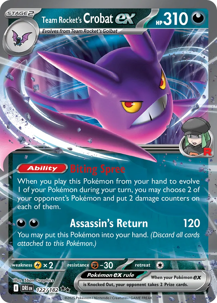 Team Rocket's Crobat ex — SV10: Destined Rivals — Pokemon