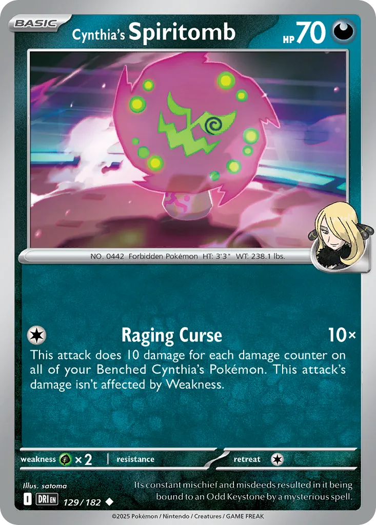 Spiritomb de Cynthia — SV10: Destined Rivals — Pokémon