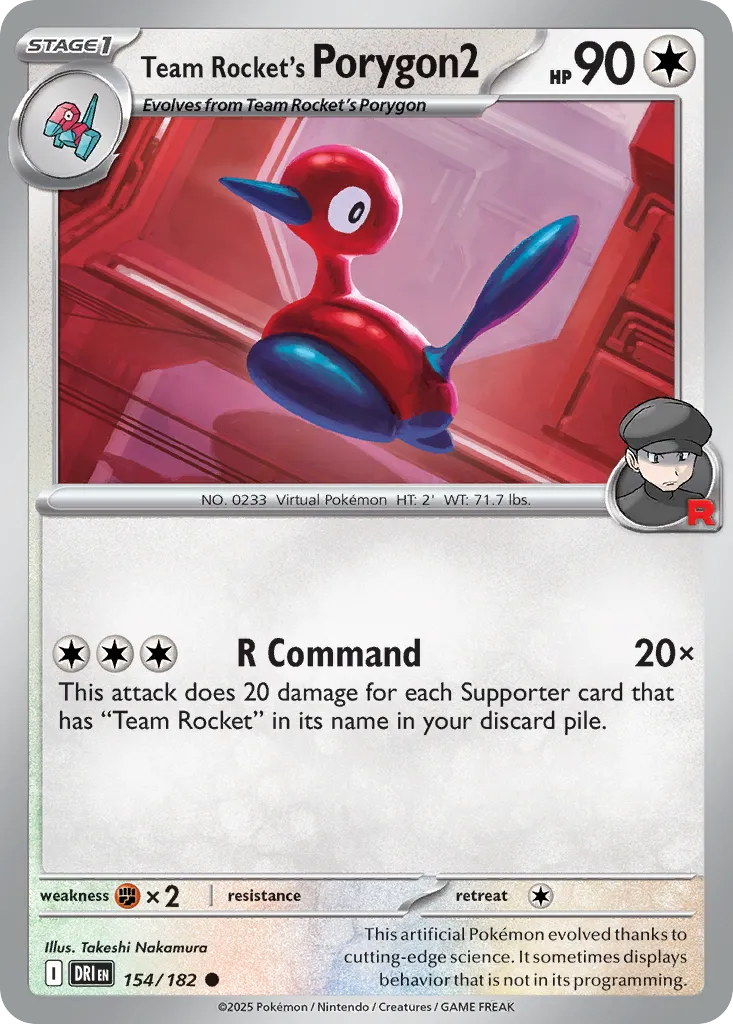 Team Rocket's Porygon2 — SV10: Destined Rivals — Pokémon