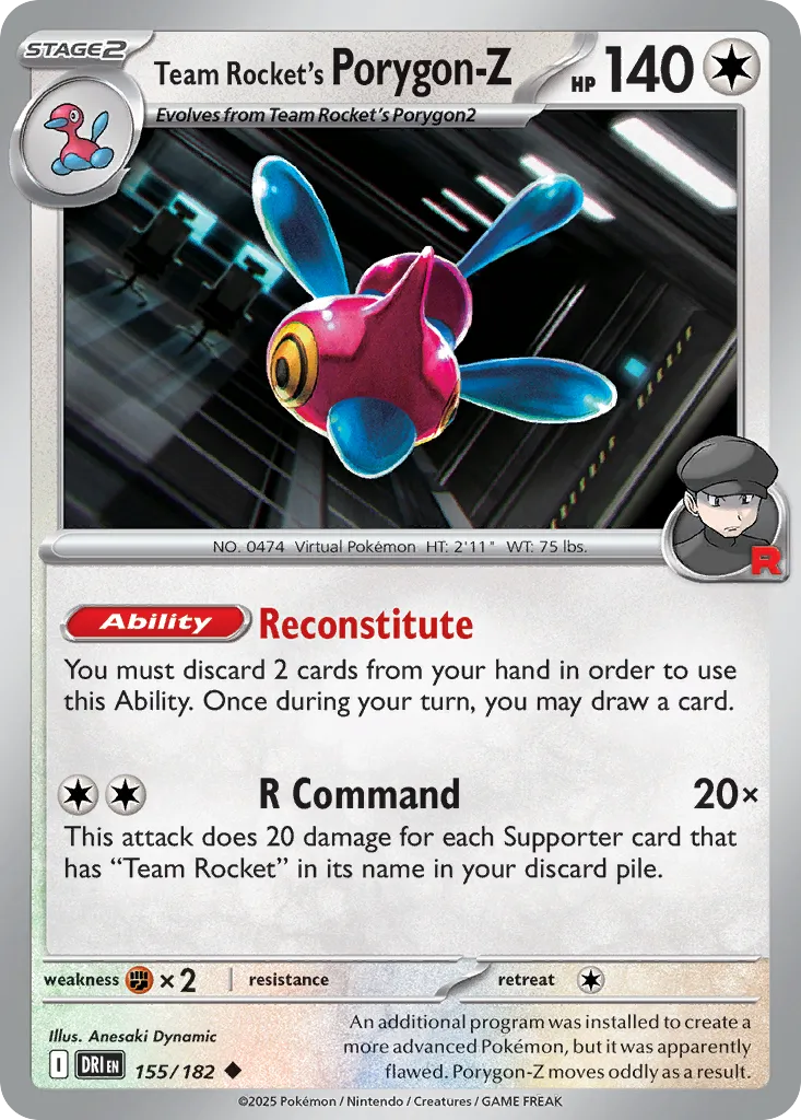 Team Rocket's Porygon-Z — SV10: Destined Rivals — Pokémon