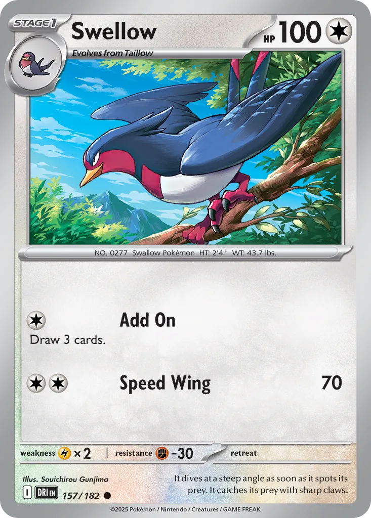 Swellow — SV10: Destined Rivals — Pokémon