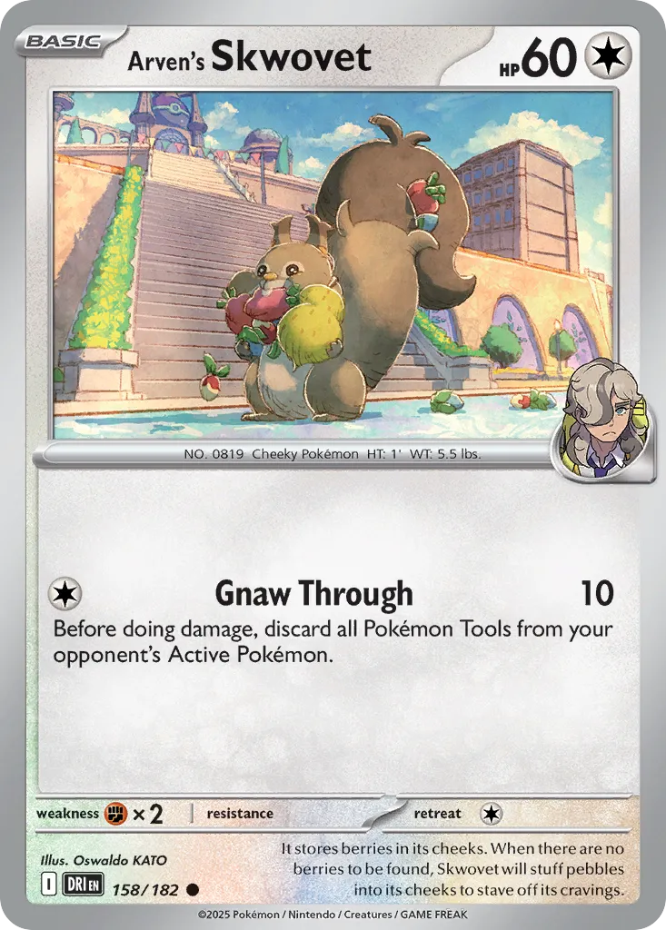 Arven's Skwovet — SV10: Destined Rivals — Pokémon