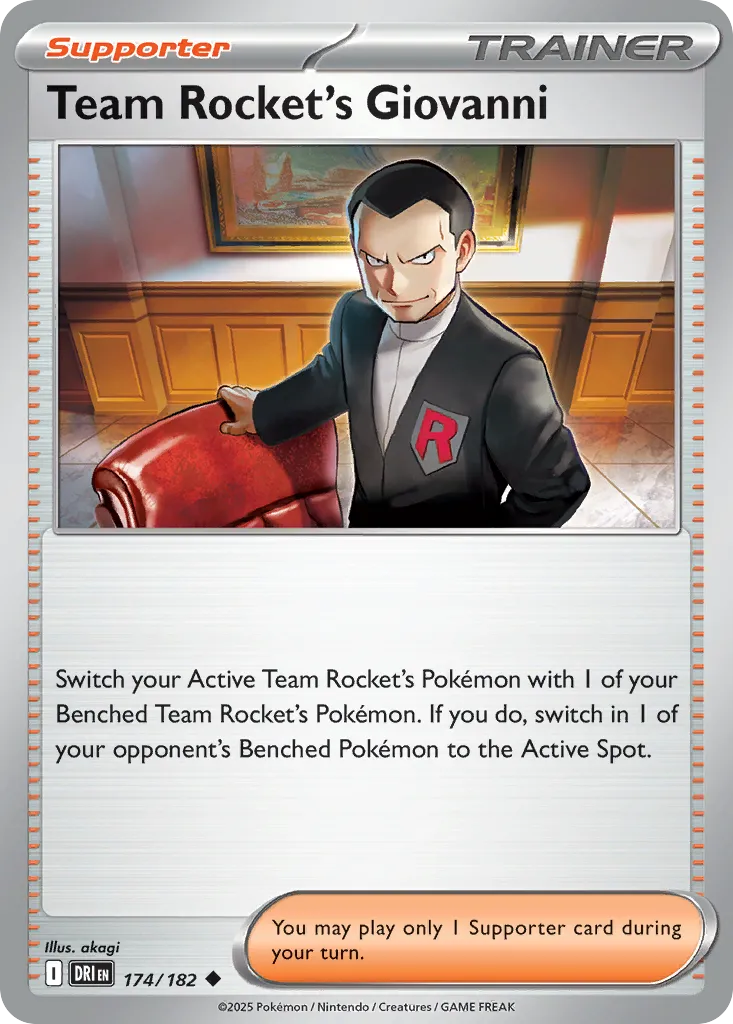 Giovanni de la Team Rocket — SV10: Destined Rivals — Pokémon