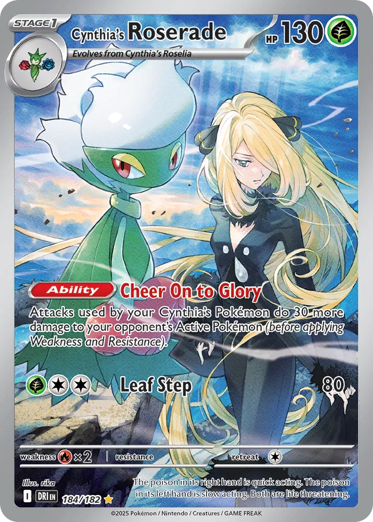 Cynthia's Roserade — SV10: Destined Rivals — Pokémon
