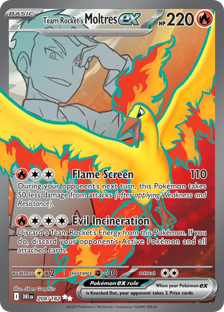 Team Rocket's Moltres ex — SV10: Destined Rivals — Pokémon