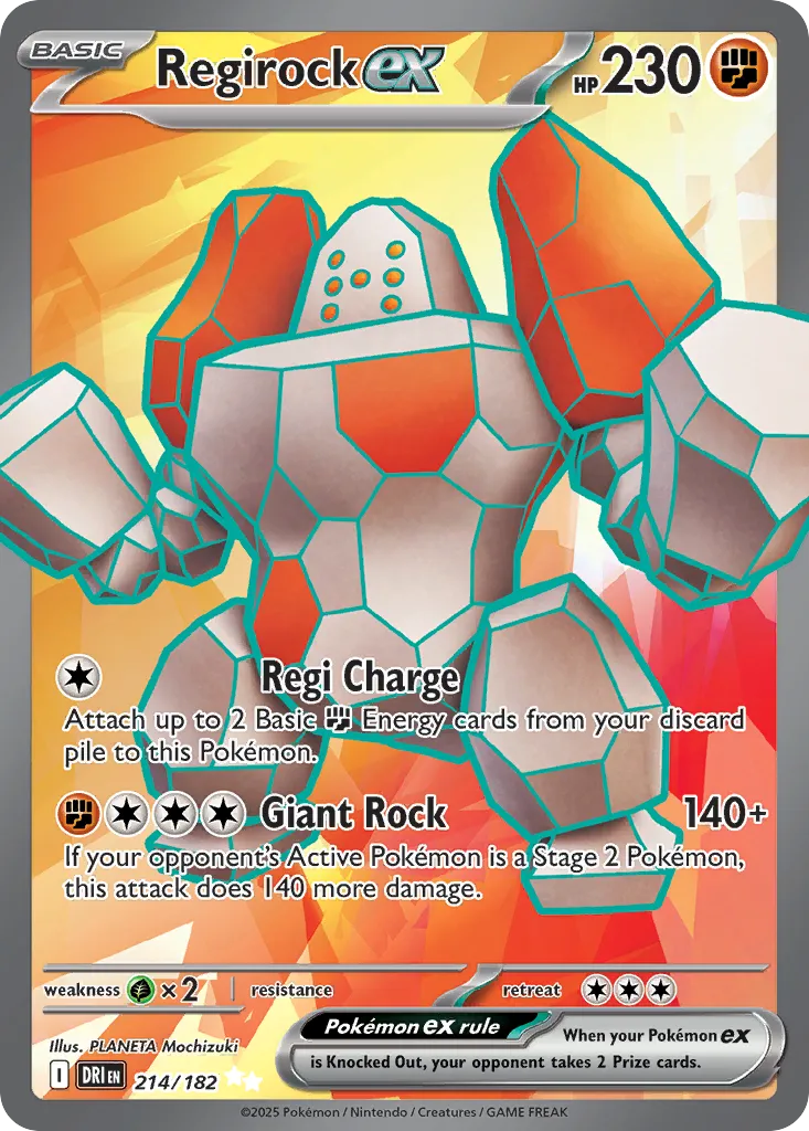 Regirock ex — SV10: Destined Rivals — Pokémon