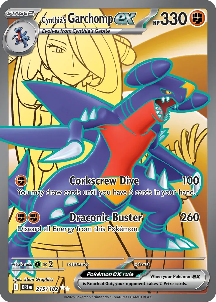 Cynthia's Garchomp ex — SV10: Destined Rivals — Pokemon