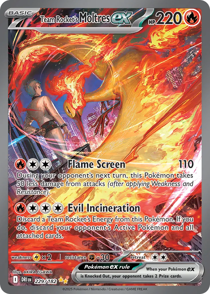 Team Rocket's Moltres ex — SV10: Destined Rivals — Pokémon