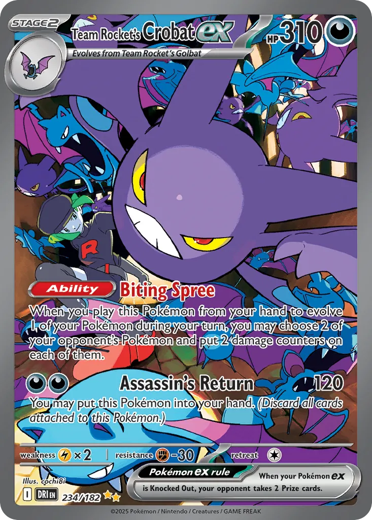Team Rocket's Crobat ex — SV10: Destined Rivals — Pokémon