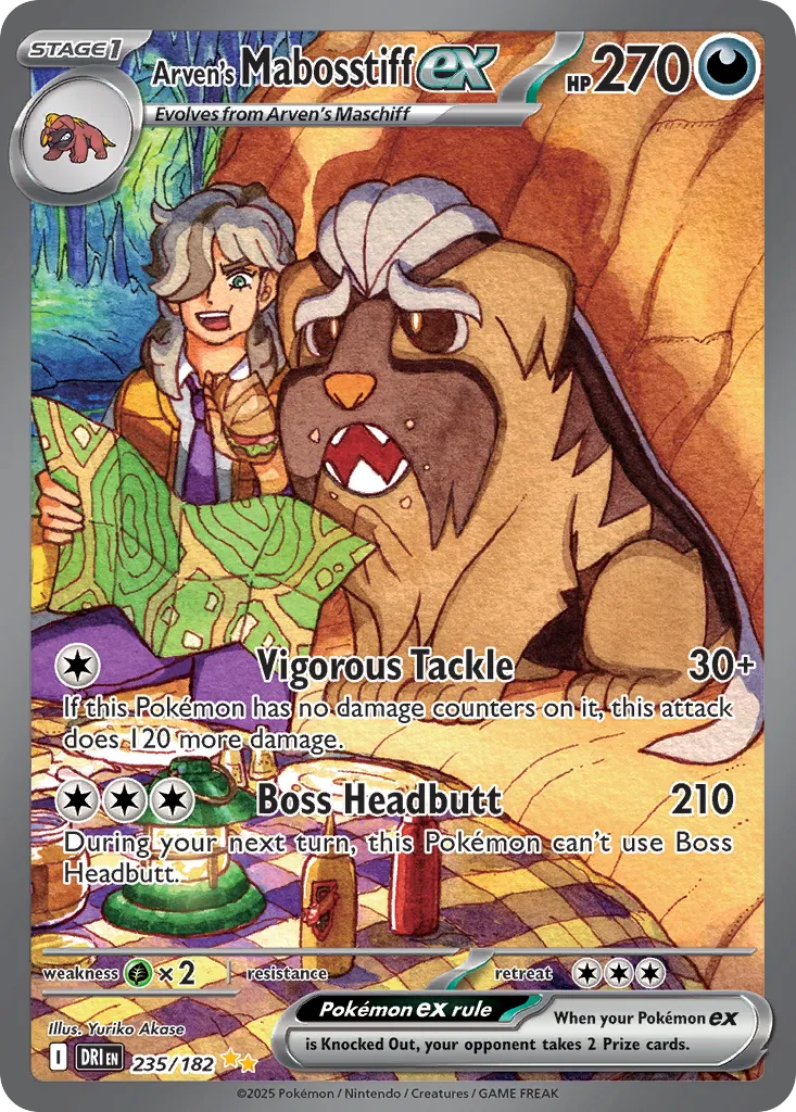 Arven's Mabosstiff ex — SV10: Destined Rivals — Pokémon
