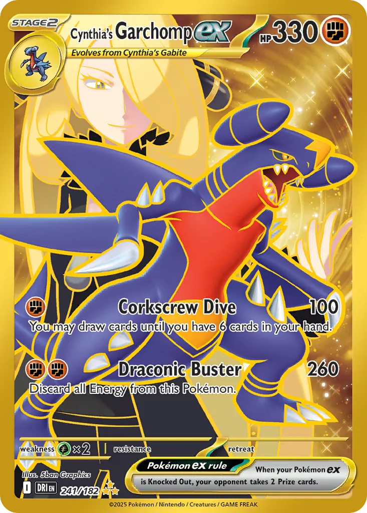 Cynthia's Garchomp ex — SV10: Destined Rivals — Pokémon