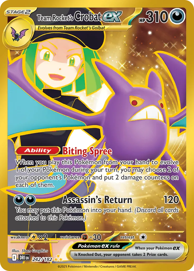 Team Rocket's Crobat ex — SV10: Destined Rivals — Pokémon