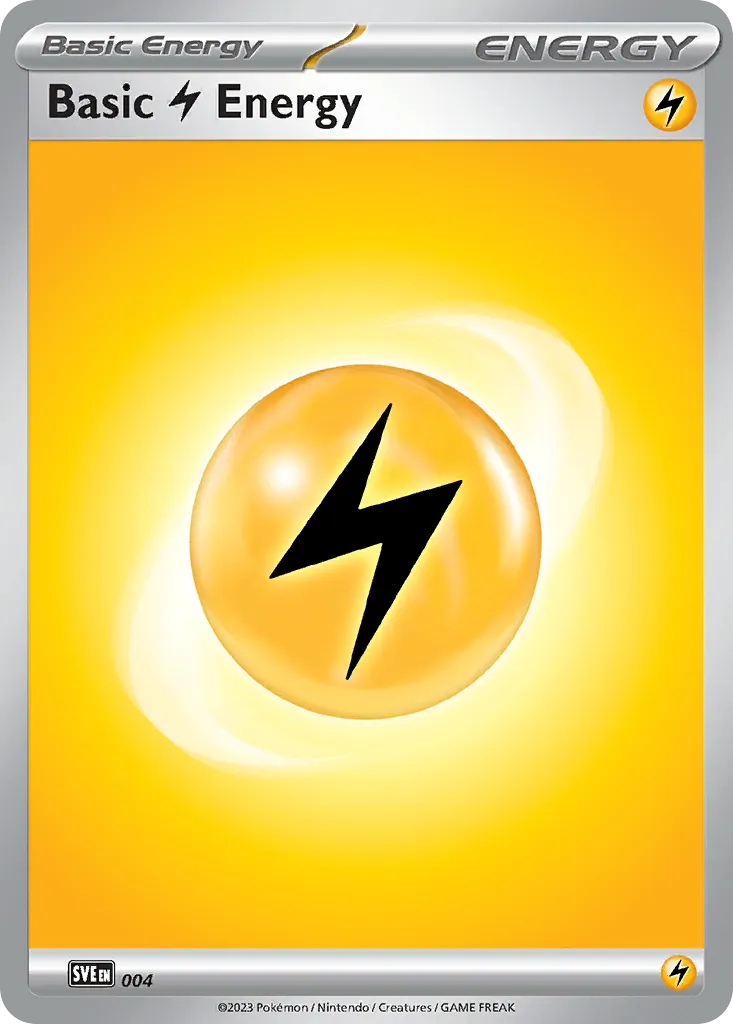 Énergie Électrique de base — SVE: Scarlet & Violet Energies — Pokémon