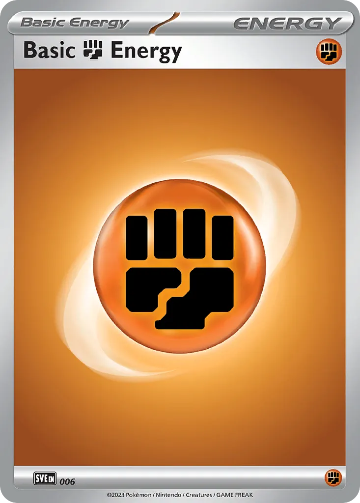 Basic Fighting Energy — SVE: Scarlet & Violet Energies — Pokémon