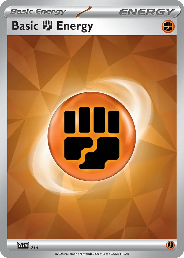 Basic Fighting Energy — SVE: Scarlet & Violet Energies — Pokémon